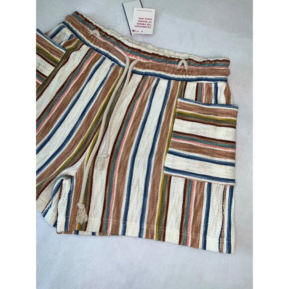 ROXY Sunny Coasy Stripe Shorts Women's size XL NEW 2025 - Picture 3 of 9